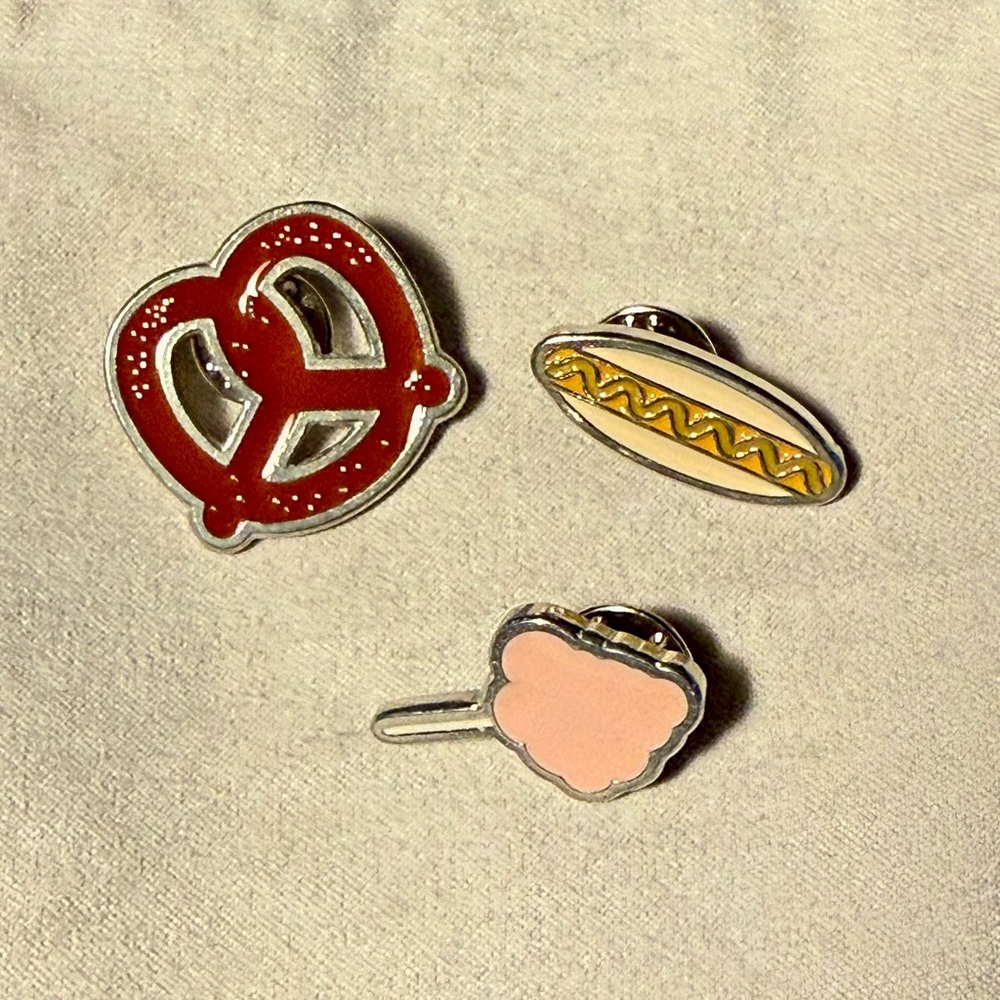 Summer Pins * Cotton Candy * Hot Dog * Pretzel * Fair * Festival * NWOT